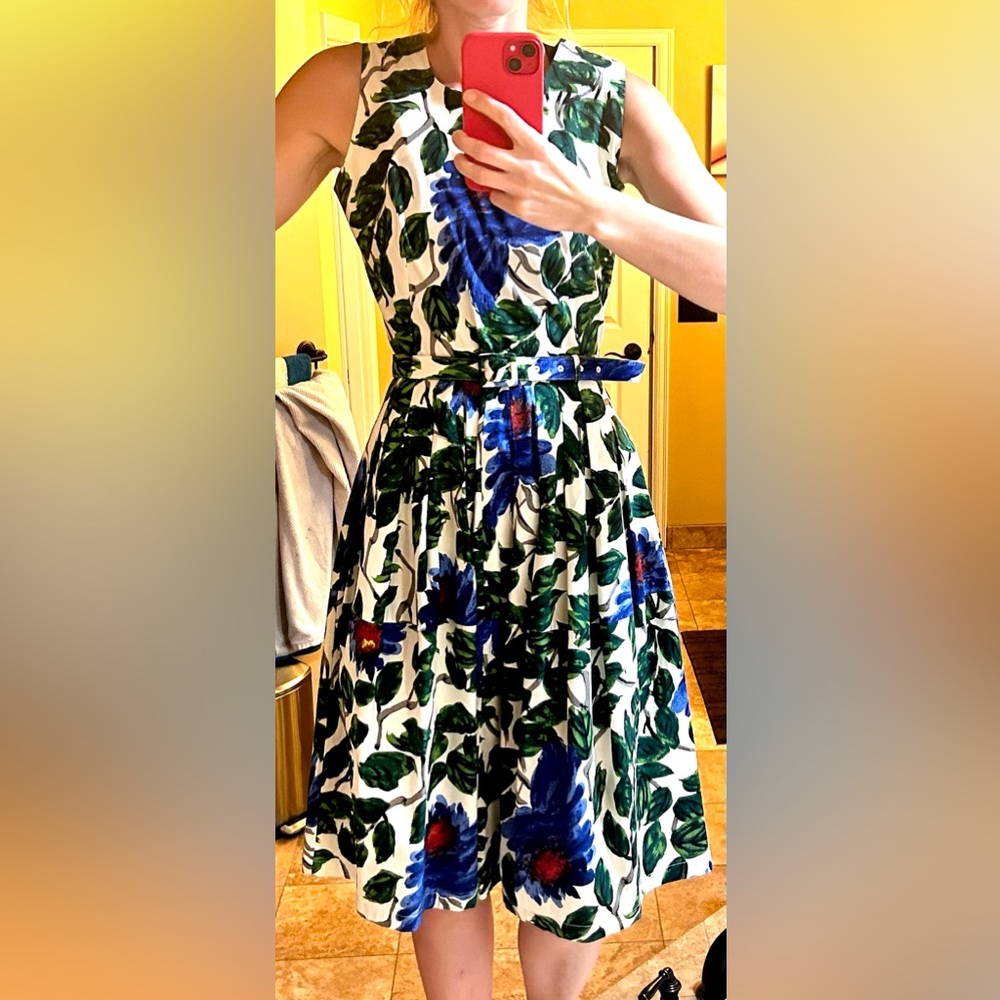 Samantha sung floral short sleeve dress